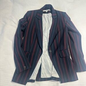 Veronica Beard Carter Striped Dickey Blazer